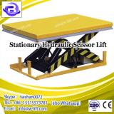 Stationary hydraulic cargo electric scissor lift